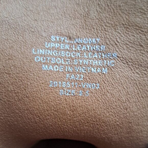 Madewell The Rayna Lace Up Boot in Leather Cream Harvest Moon Women's Sz 8.5 - Picture 7 of 8